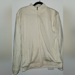Sunice Wool Polyester Windstopper Cream Golf‎ Sweater Size XXL